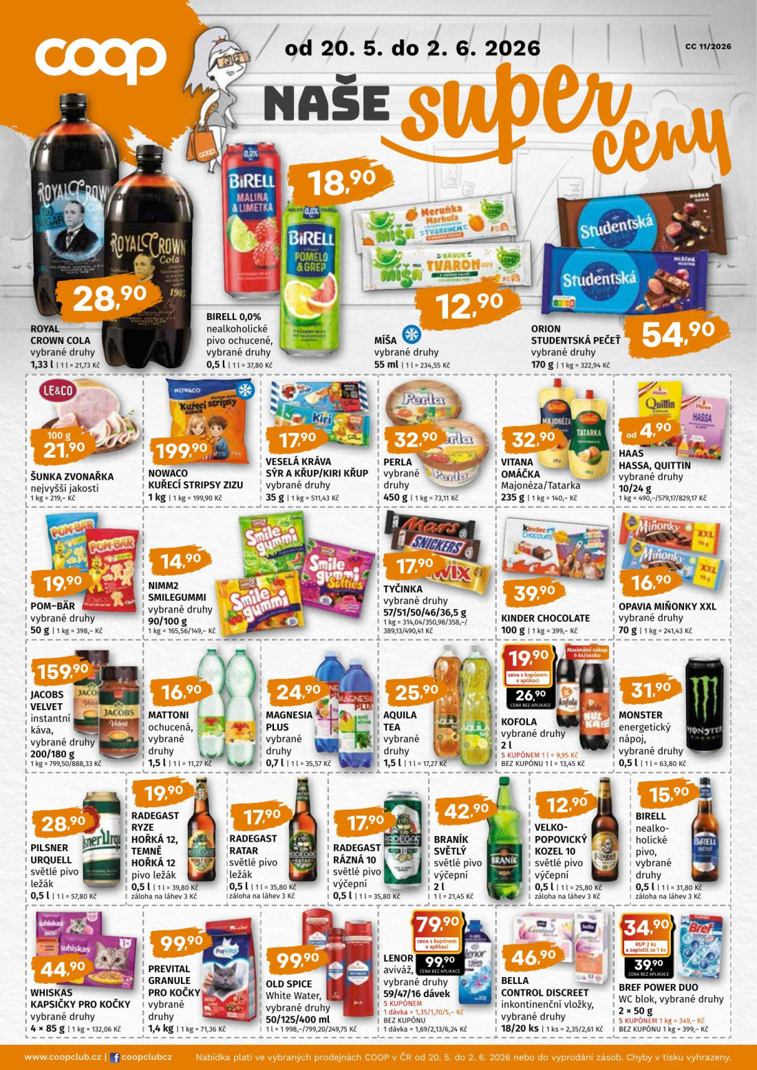 Náhled letáku Naše super ceny