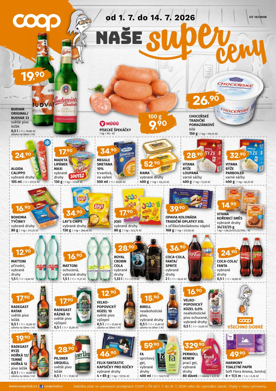 Náhled letáku Naše super ceny