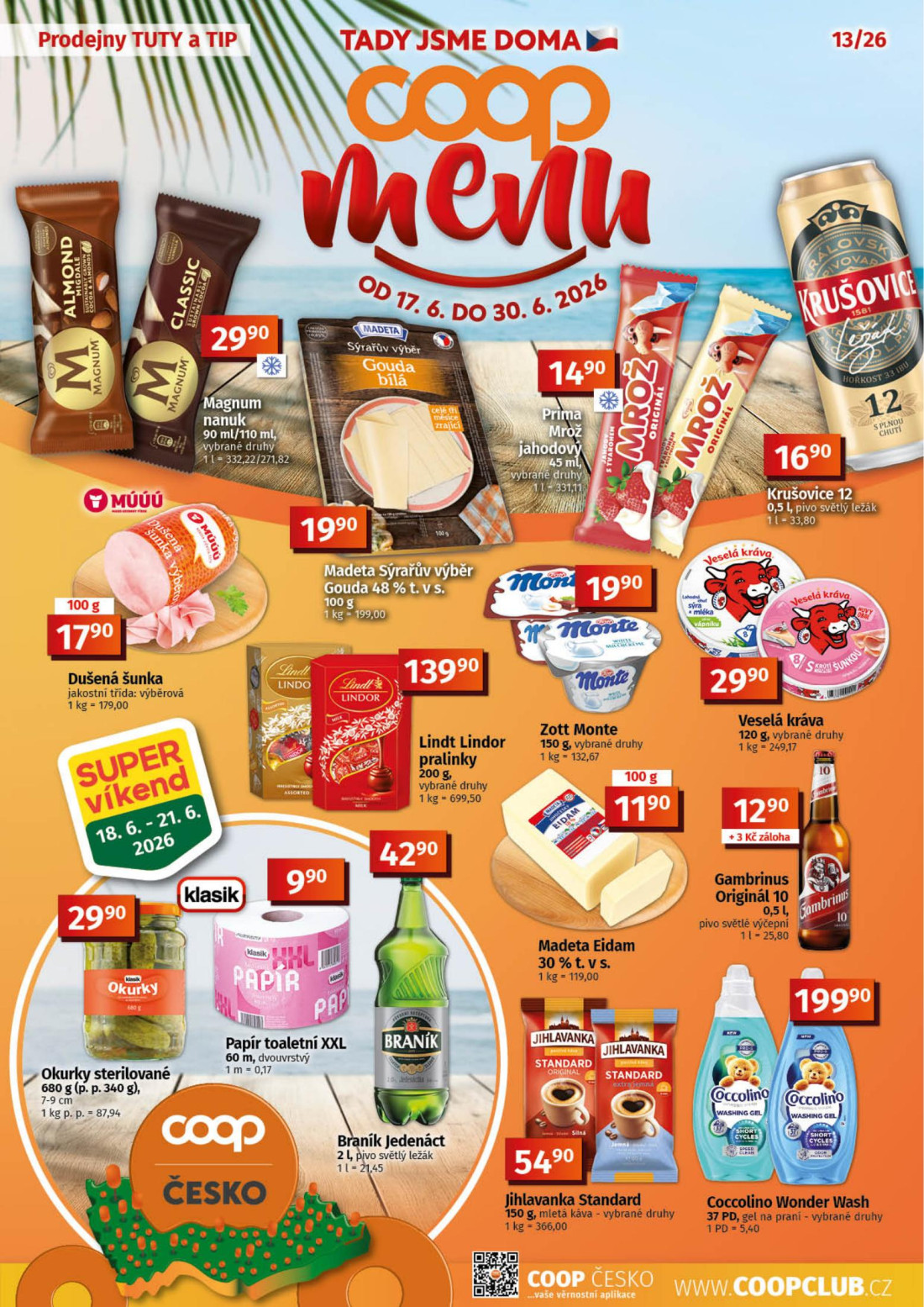 Náhled letáku Menu