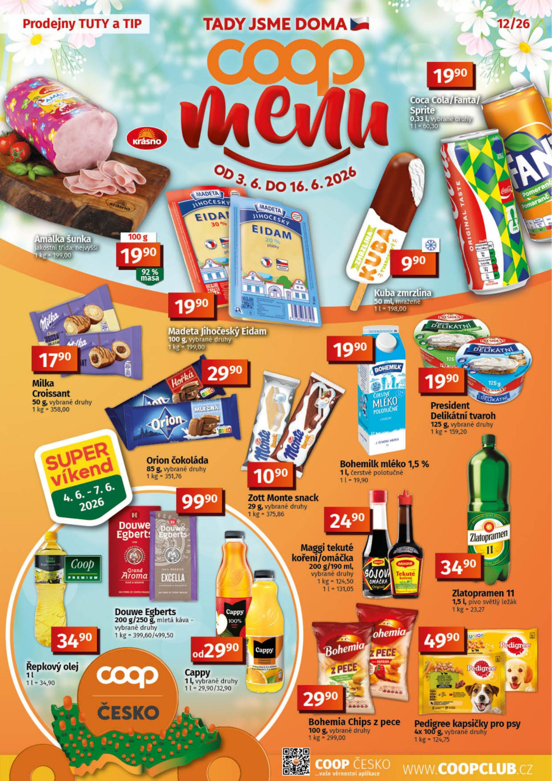 Náhled letáku Menu