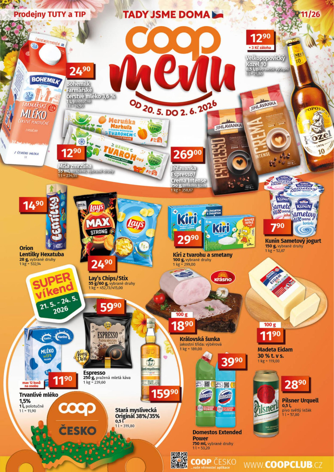 Náhled letáku Menu