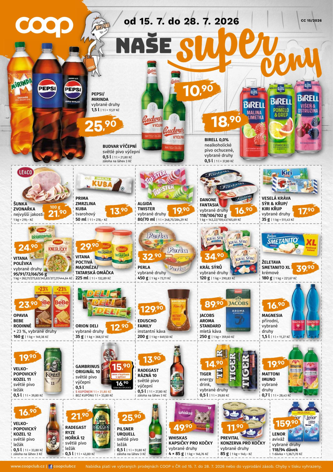 Náhled letáku Naše super ceny