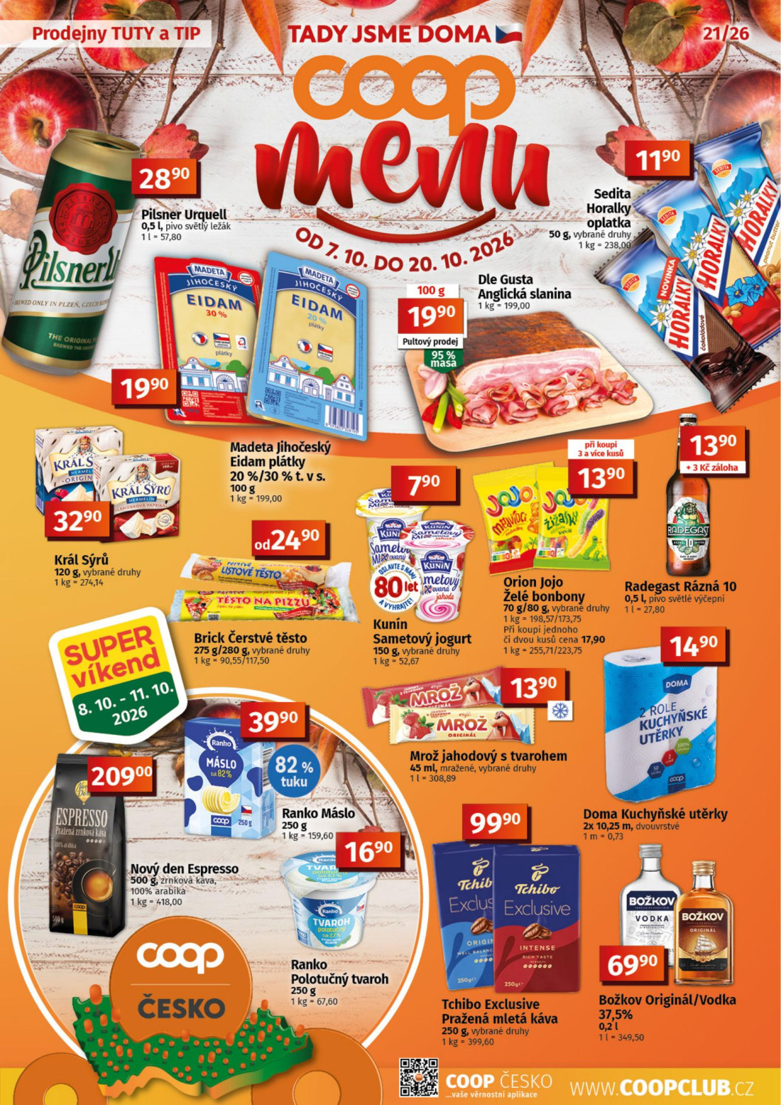 Náhled letáku Menu